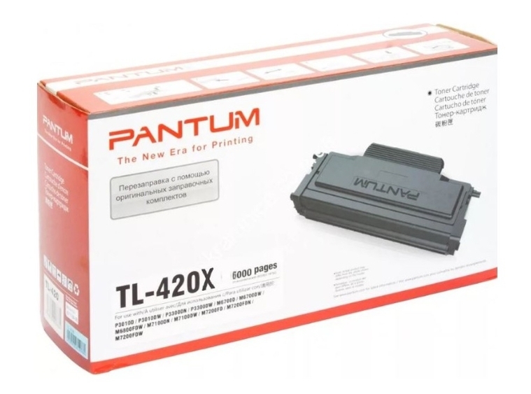 Заправка картриджа Pantum TL-420X для P3010, P3300, M6700, M6800, M7100, M7200 (аналог. тонер + чип)