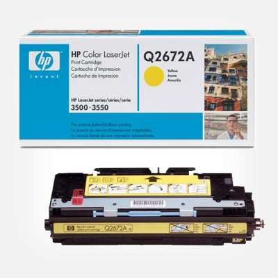 Заправка картриджа HP Q2672A Y для Color LaserJet 3500, 3550, 3700