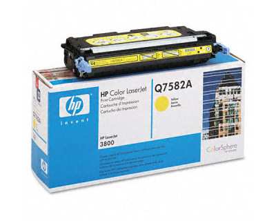 Заправка картриджа HP Q7582A Y для Color LaserJet 3600, 3800, CP3505