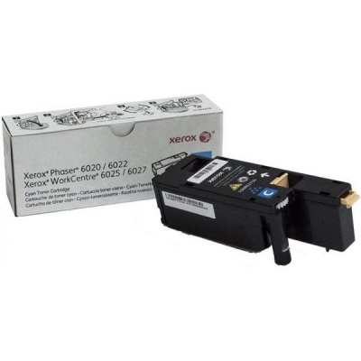 Заправка картриджа Xerox 106R02760 C для Phaser 6020, 6022, WC 6025, 6027 (с заменой чипа)