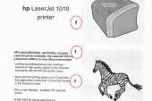Принтер Sharp оставляет точки при печати